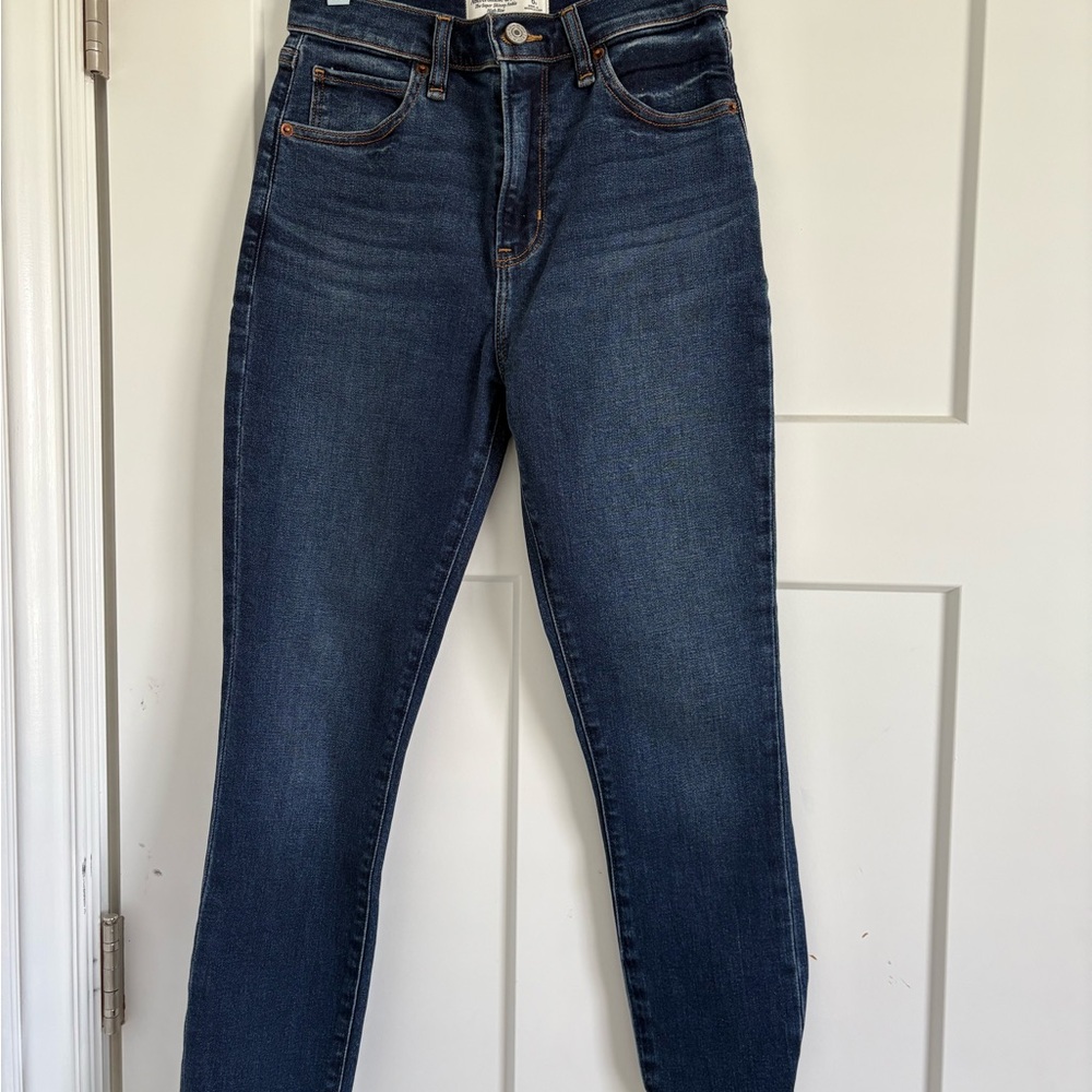 Abercrombie & Fitch Dark Blue High Rise Jeans